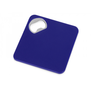 Подставка для кружки с открывалкой Liso, черный/синий - купить оптом