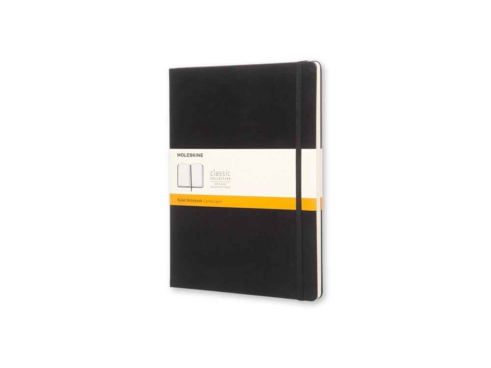 Записная книжка Moleskine Classic (в линейку), Хlarge (19х25 см), черный - купить оптом