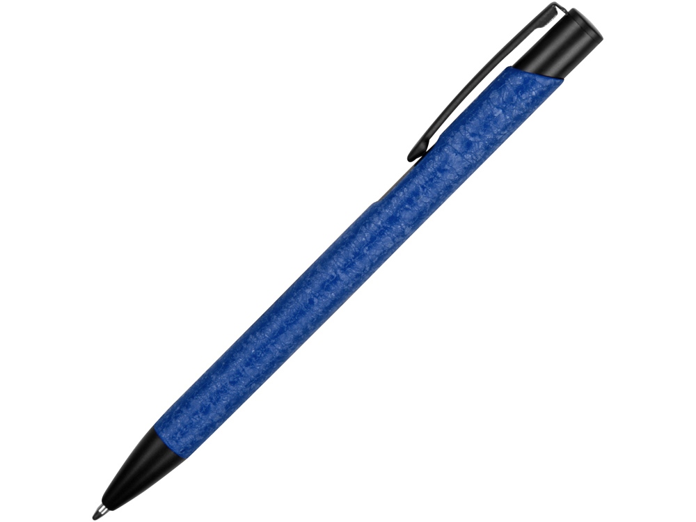Ручка металлическая шариковая Crepa, синий/черный - купить оптом