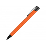 Ручка металлическая шариковая Crepa, оранжевый/черный, фото 2