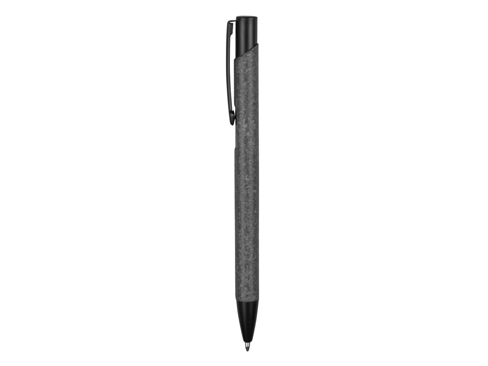 Ручка металлическая шариковая Crepa, серый/черный - купить оптом