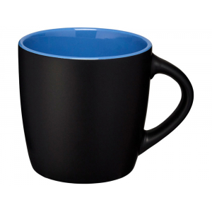 Керамическая чашка Riviera, черный/синий - купить оптом