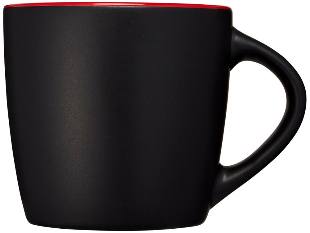 Керамическая чашка Riviera, черный/красный - купить оптом
