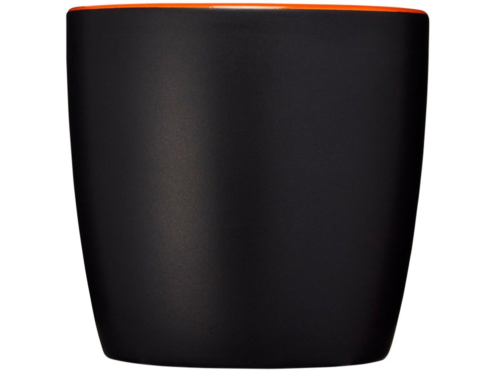 Керамическая чашка Riviera, черный/оранжевый - купить оптом