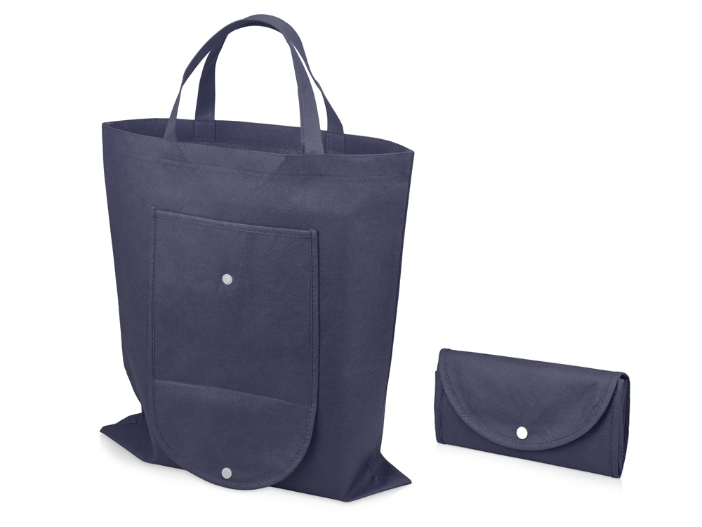 Складная сумка Maple из нетканого материала, темно-синий - купить оптом