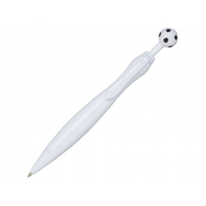 Шариковая ручка Naples football, белый/черный - купить оптом
