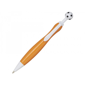 Шариковая ручка Naples football, оранжевый/белый/черный - купить оптом