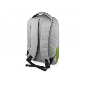 Рюкзак Fiji с отделением для ноутбука, серый/зеленое яблоко - купить оптом