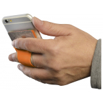 Картхолдер для телефона с отверстием для пальца, оранжевый, фото 4