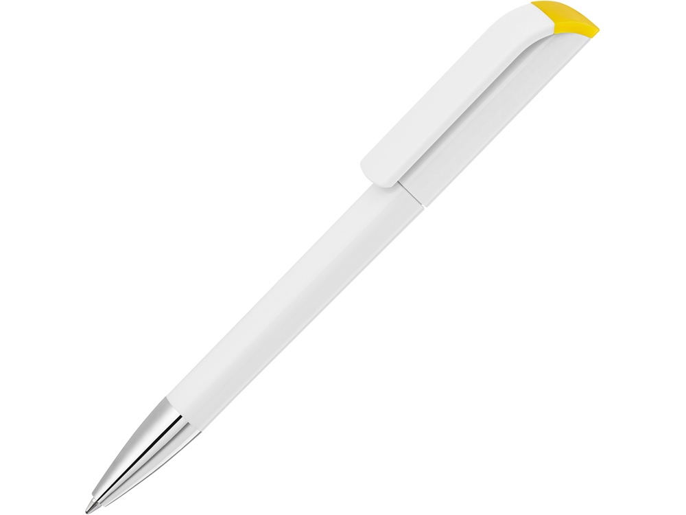 Ручка шариковая UMA EFFECT SI, белый/желтый - купить оптом