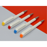 Ручка шариковая UMA EFFECT SI, белый/желтый, фото 1