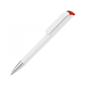 Ручка шариковая UMA EFFECT SI, белый/красный - купить оптом