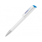 Ручка шариковая UMA EFFECT SI, белый/синий, фото 1