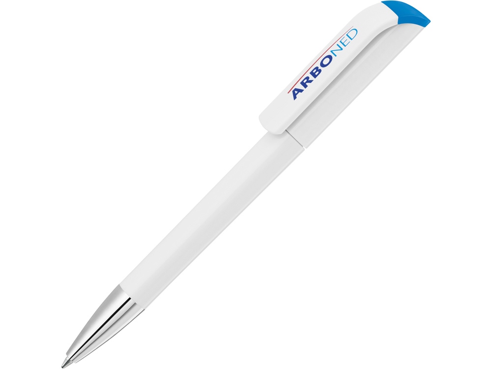 Ручка шариковая UMA EFFECT SI, белый/синий - купить оптом