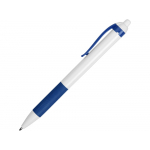 Ручка пластиковая шариковая Centric, белый/синий, фото 2
