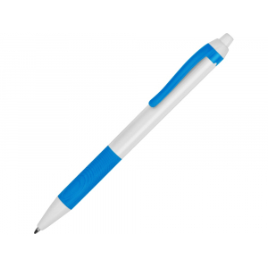 Ручка пластиковая шариковая Centric, белый/голубой - купить оптом