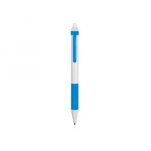 Ручка пластиковая шариковая Centric, белый/голубой - купить оптом