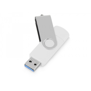 USB3.0/USB Type-C флешка на 16 Гб Квебек C, белый - купить оптом
