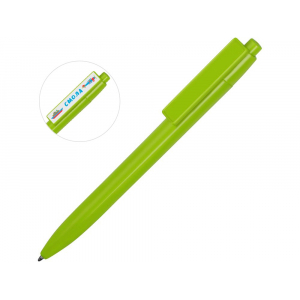 Ручка пластиковая шариковая Mastic под полимерную наклейку, зеленое яблоко - купить оптом