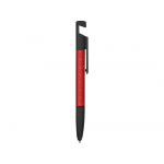 Ручка-стилус металлическая шариковая многофункциональная (6 функций) Multy, красный, фото 2