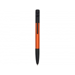 Ручка-стилус металлическая шариковая многофункциональная (6 функций) Multy, оранжевый, фото 1