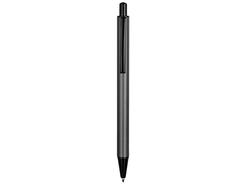 Ручка металлическая шариковая Iron, серый/черный - купить оптом