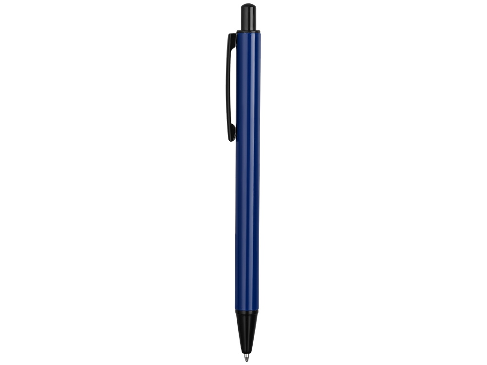 Ручка металлическая шариковая Iron, синий/черный - купить оптом