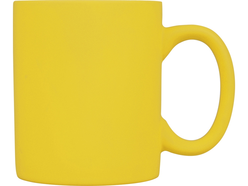 Кружка с покрытием soft-touch Barrel of a Gum, желтый - купить оптом