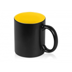 Кружка с покрытием для гравировки Subcolor BLK, черный/желтый, фото 1