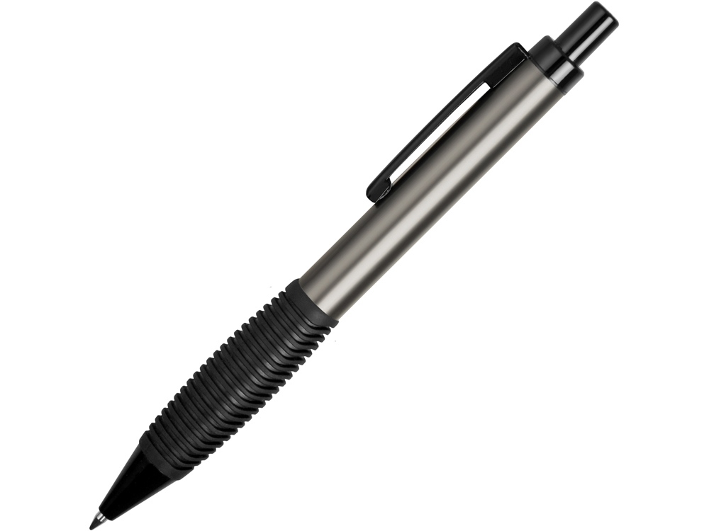 Ручка металлическая шариковая Bazooka, серый/черный - купить оптом