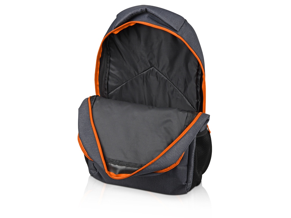 Рюкзак Metropolitan, серый с оранжевой молнией - купить оптом