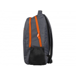 Рюкзак Metropolitan, серый с оранжевой молнией, фото 4