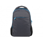 Рюкзак Metropolitan, серый с голубой молнией, фото 3