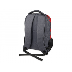 Рюкзак Metropolitan, серый с красной молнией и красной подкладкой - купить оптом