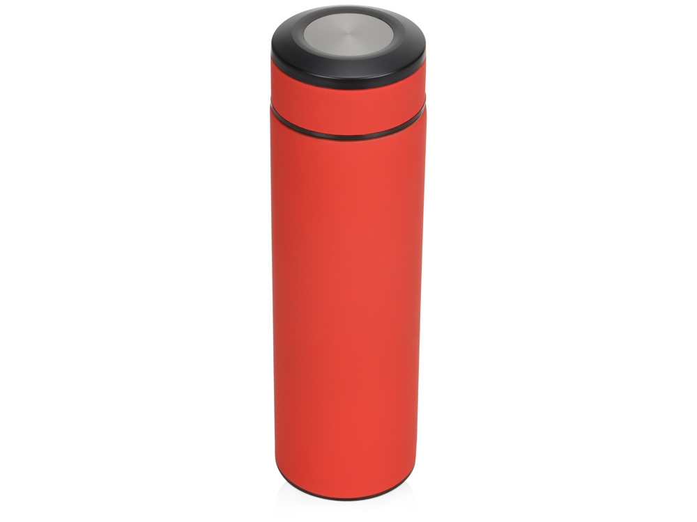 Термос Confident с покрытием soft-touch 420мл, красный - купить оптом