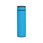 Термос Confident с покрытием soft-touch 420мл, голубой, фото 2