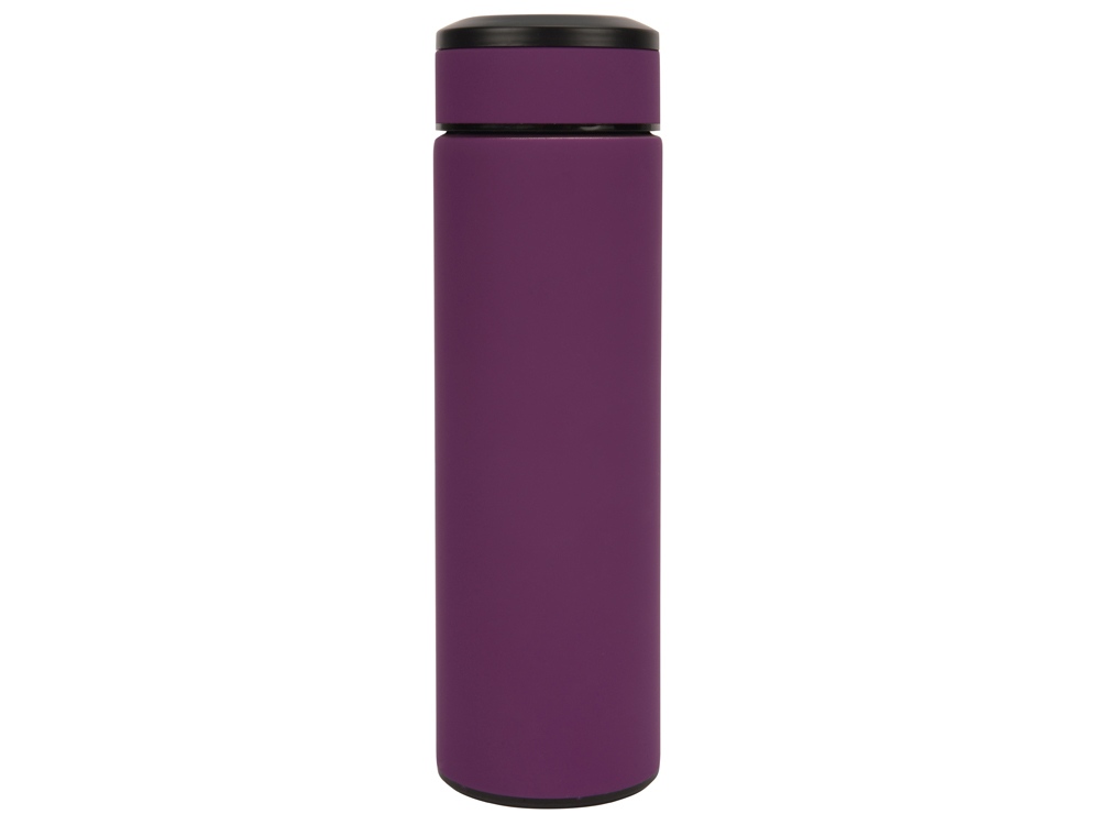 Термос Confident с покрытием soft-touch 420мл, фиолетовый - купить оптом