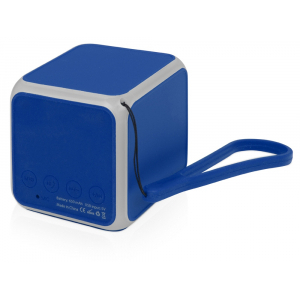 Портативная колонка Cube с подсветкой, синий - купить оптом