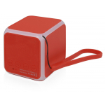 Портативная колонка Cube с подсветкой, красный, фото 1