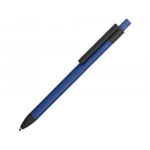 Ручка металлическая soft-touch шариковая Haptic, синий/черный - купить оптом
