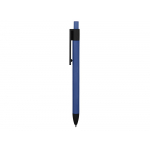Ручка металлическая soft-touch шариковая Haptic, синий/черный, фото 2