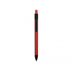 Ручка металлическая soft-touch шариковая Haptic, красный/черный, фото 1