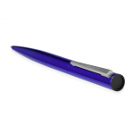 Ручка металлическая шариковая Icicle под полимерную наклейку, темно-синий, фото 3