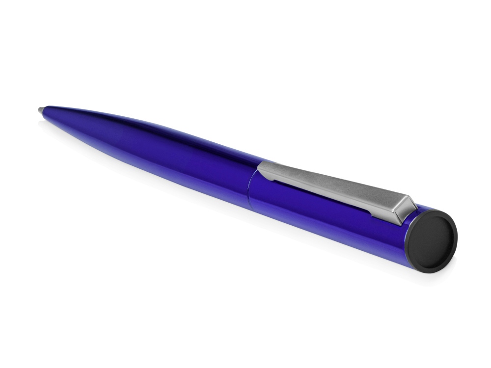 Ручка металлическая шариковая Icicle под полимерную наклейку, темно-синий - купить оптом