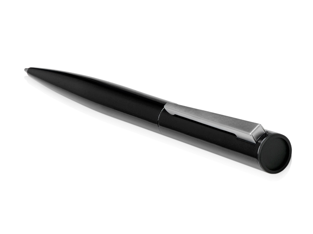 Ручка металлическая шариковая Icicle под полимерную наклейку, черный - купить оптом