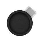 Ручка металлическая шариковая Icicle под полимерную наклейку, черный, фото 4