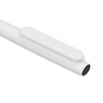 Ручка пластиковая шариковая Umbo, белый/черный, фото 3