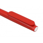Ручка пластиковая шариковая Umbo, красный/белый, фото 3