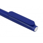 Ручка пластиковая шариковая Umbo, синий/белый, фото 3