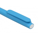 Ручка пластиковая шариковая Umbo, голубой/белый, фото 3